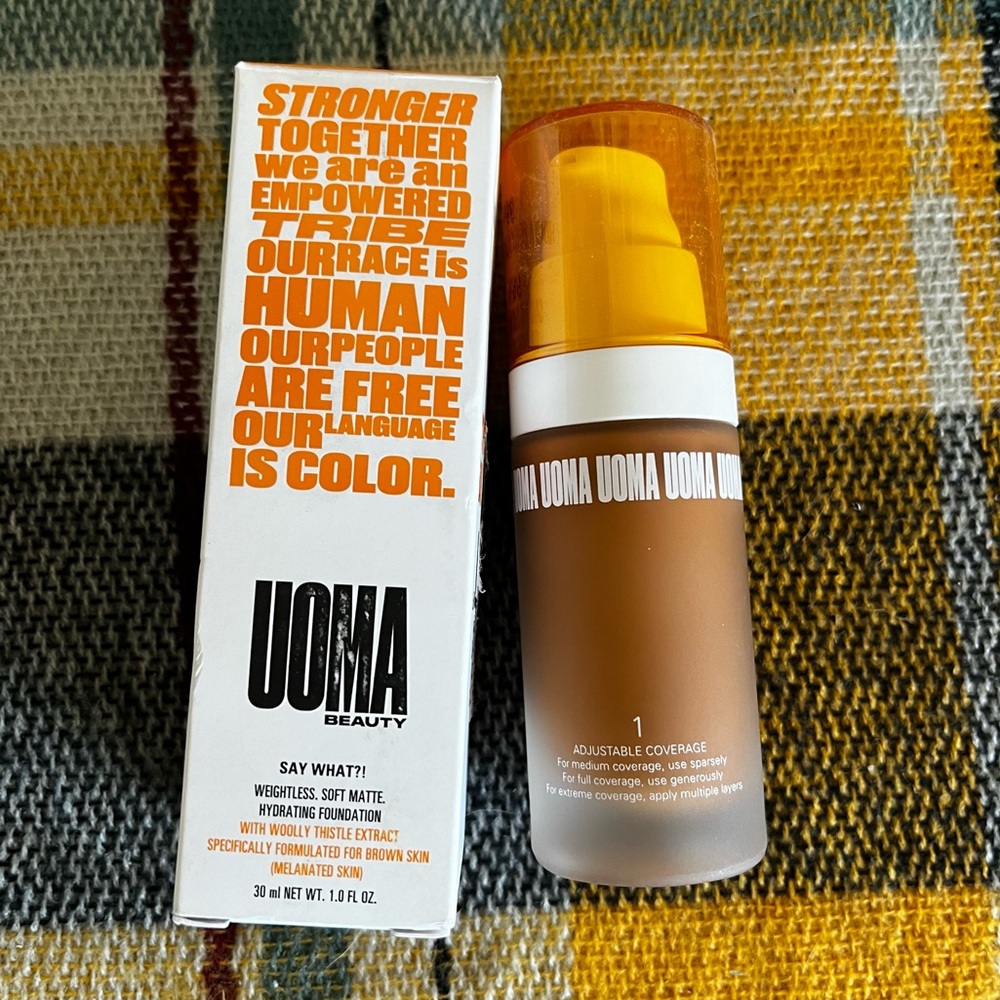 Uoma Beauty Say What Weightless Soft Matte Hydrating Foundation Brown Sugar T2N